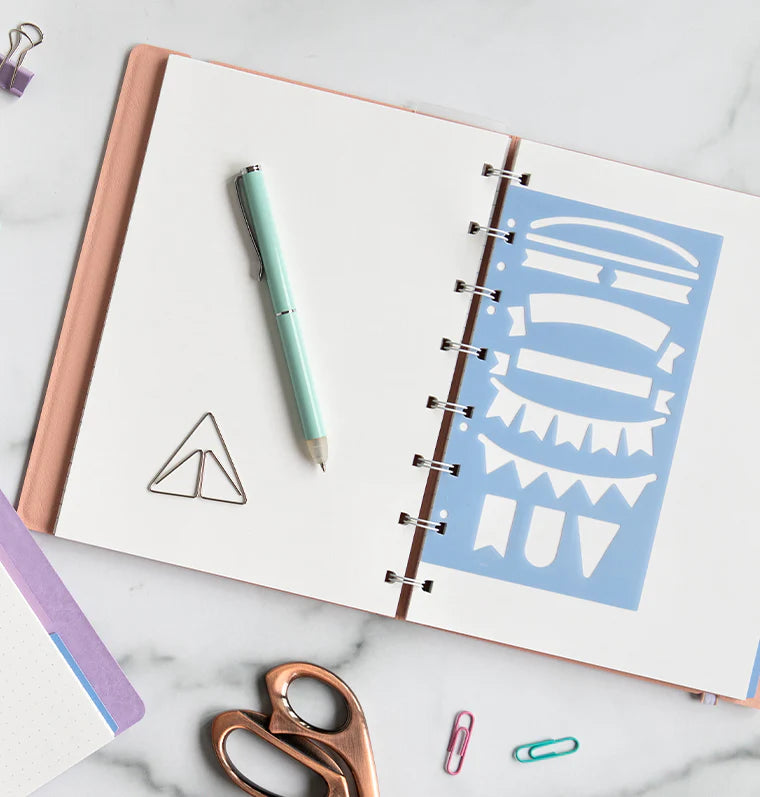 Filofax - Banner Stencil-Stencil-DutchMills