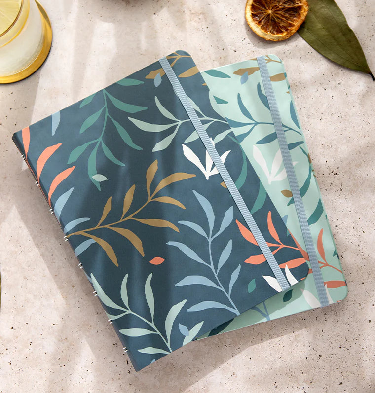 Filofax - Notebook A5 - Botanical - Blue-Notitieboek-DutchMills