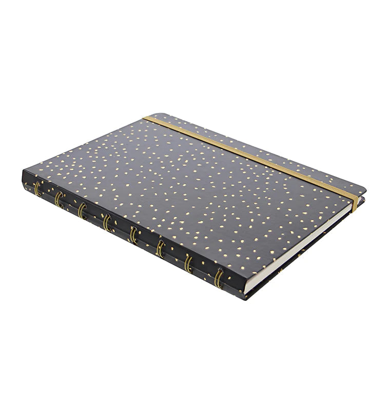 Filofax - Notebook A5 - Confetti - Charcoal-Notitieboek-DutchMills