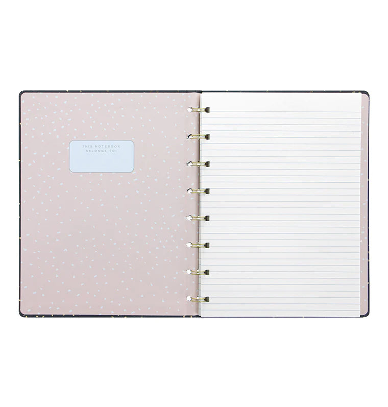 Filofax - Notebook A5 - Confetti - Charcoal-Notitieboek-DutchMills