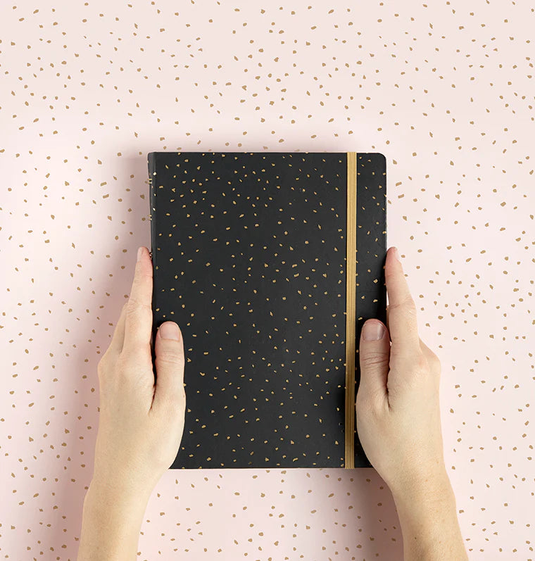 Filofax - Notebook A5 - Confetti - Charcoal-Notitieboek-DutchMills