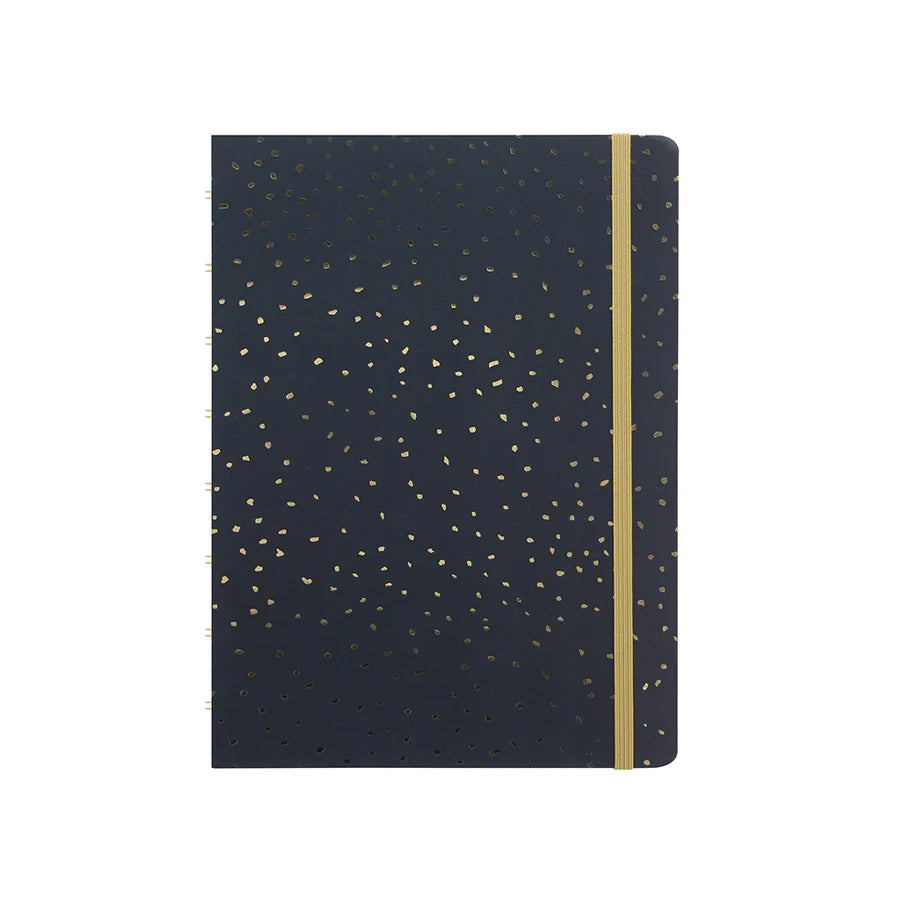 Filofax - Notebook A5 - Confetti - Charcoal-Notitieboek-DutchMills
