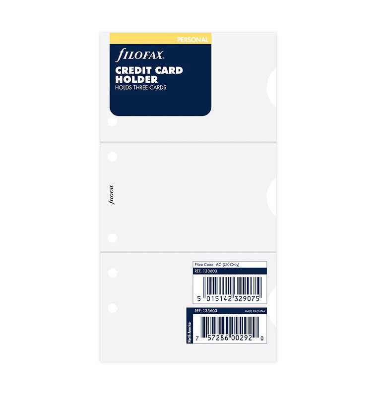 Filofax - Credit Card Holder - Personal Organiser-Refill Organiser-DutchMills
