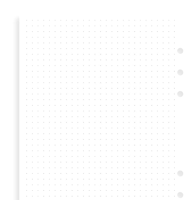 Filofax - Dotted Paper White - A5-Refill-DutchMills