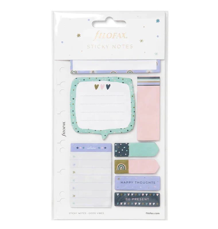 Filofax - Good Vibes Sticky Notes-Sticky Notes-DutchMills