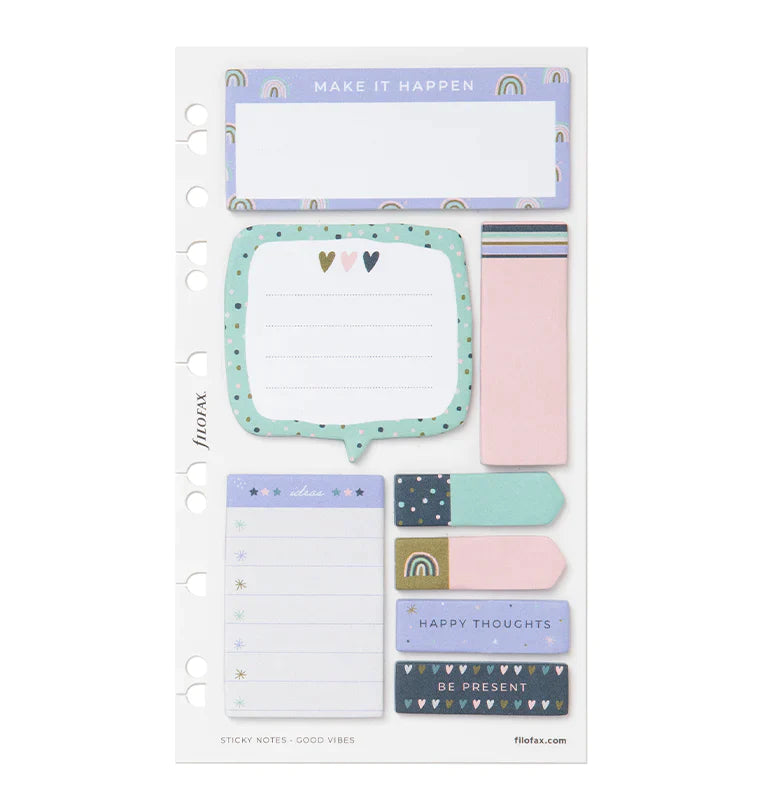 Filofax - Good Vibes Sticky Notes-Sticky Notes-DutchMills