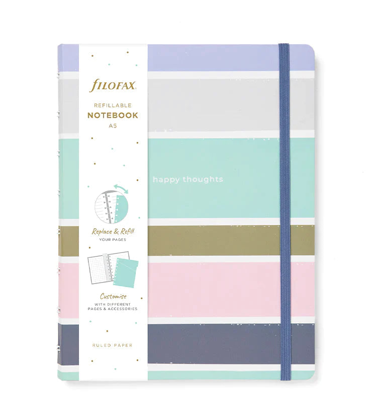 Notebook A5 - Good Vibes - Stripes-Notitieboek-DutchMills