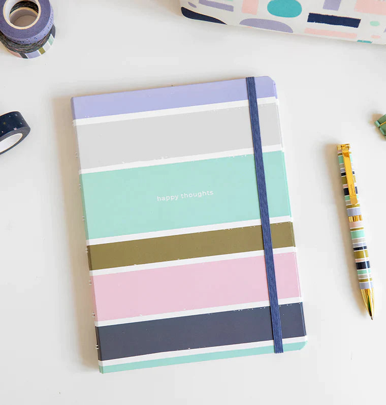 Notebook A5 - Good Vibes - Stripes-Notitieboek-DutchMills