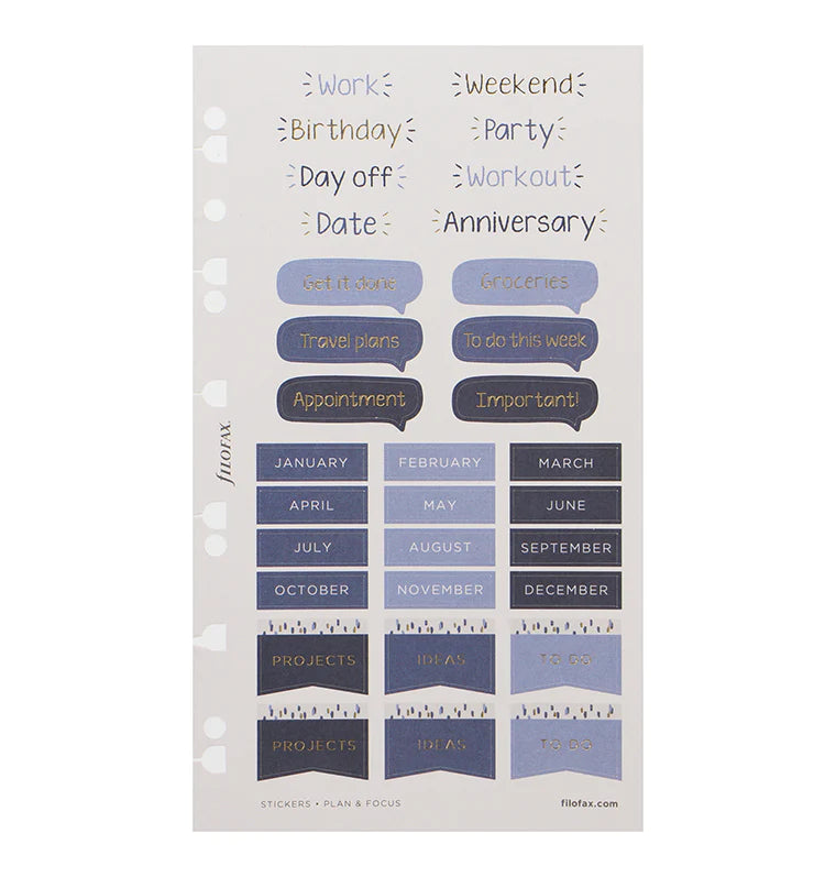 Filofax - Indigo Stickers-Sticker-DutchMills