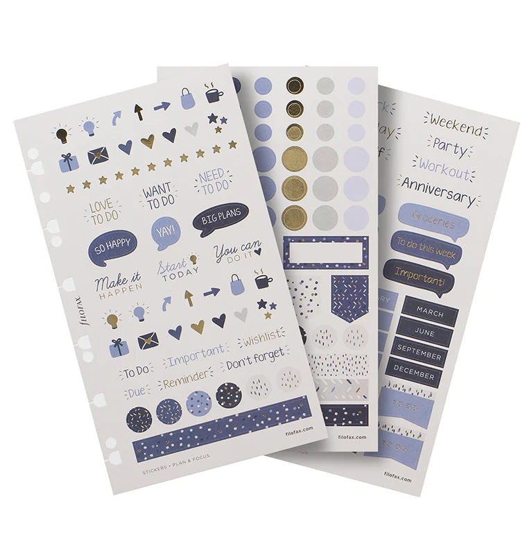 Filofax - Indigo Stickers-Sticker-DutchMills