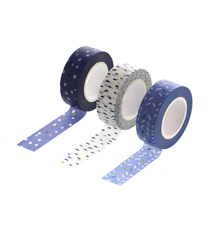 Filofax - Indigo Washi Tape Set-Maskingtape-DutchMills