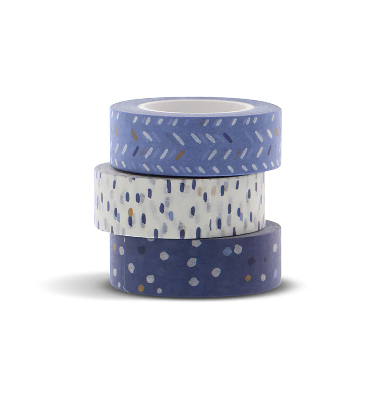 Filofax - Indigo Washi Tape Set-Maskingtape-DutchMills
