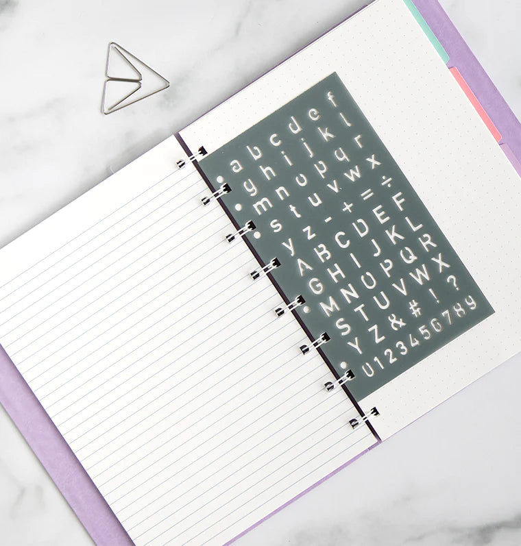 Filofax - Letter Stencil-Stencil-DutchMills