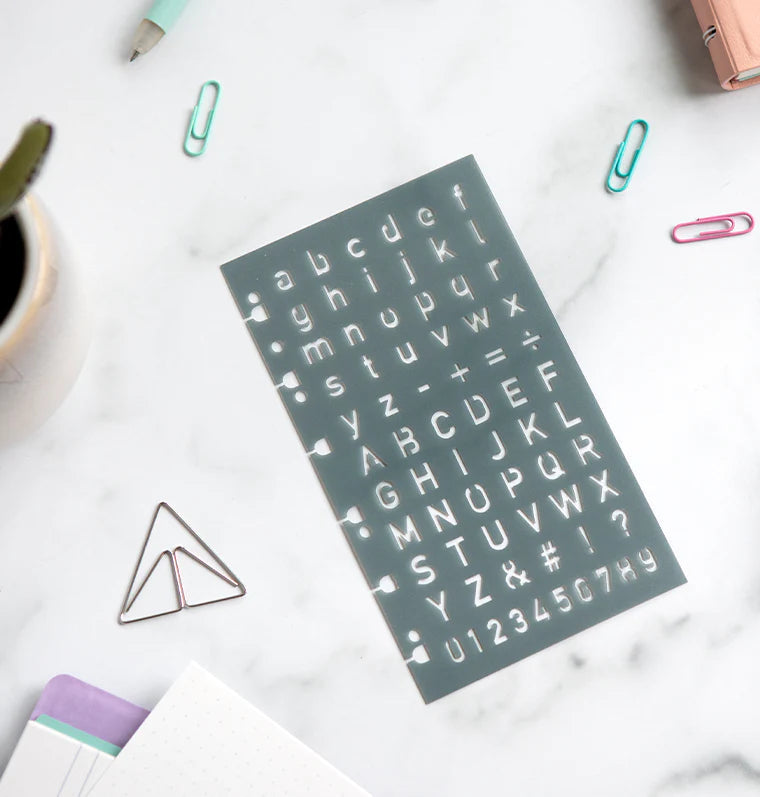 Filofax - Letter Stencil-Stencil-DutchMills