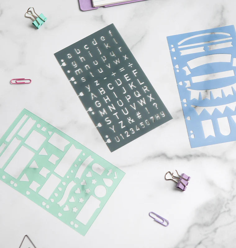 Filofax - Letter Stencil-Stencil-DutchMills