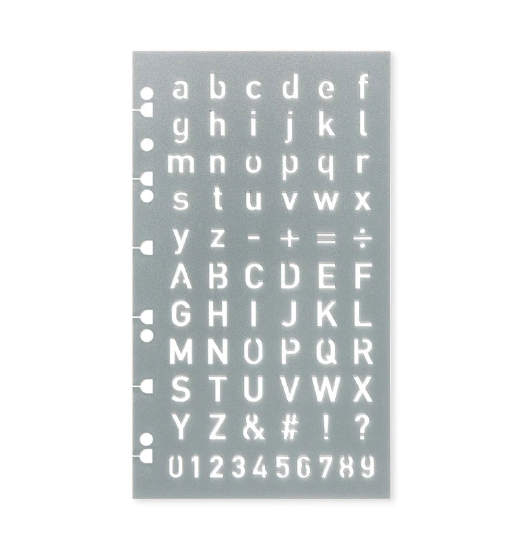 Filofax - Letter Stencil-Stencil-DutchMills