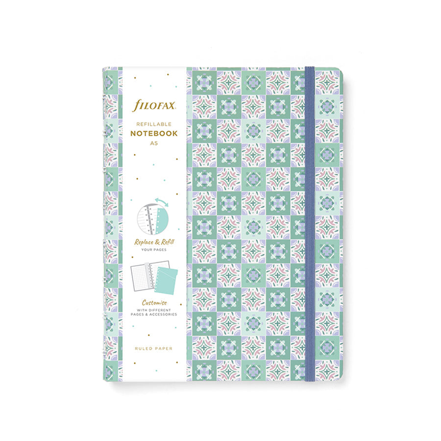 Filofax - Mediterranean Mint - A5 Refillable Notebook-Notitieboek-DutchMills