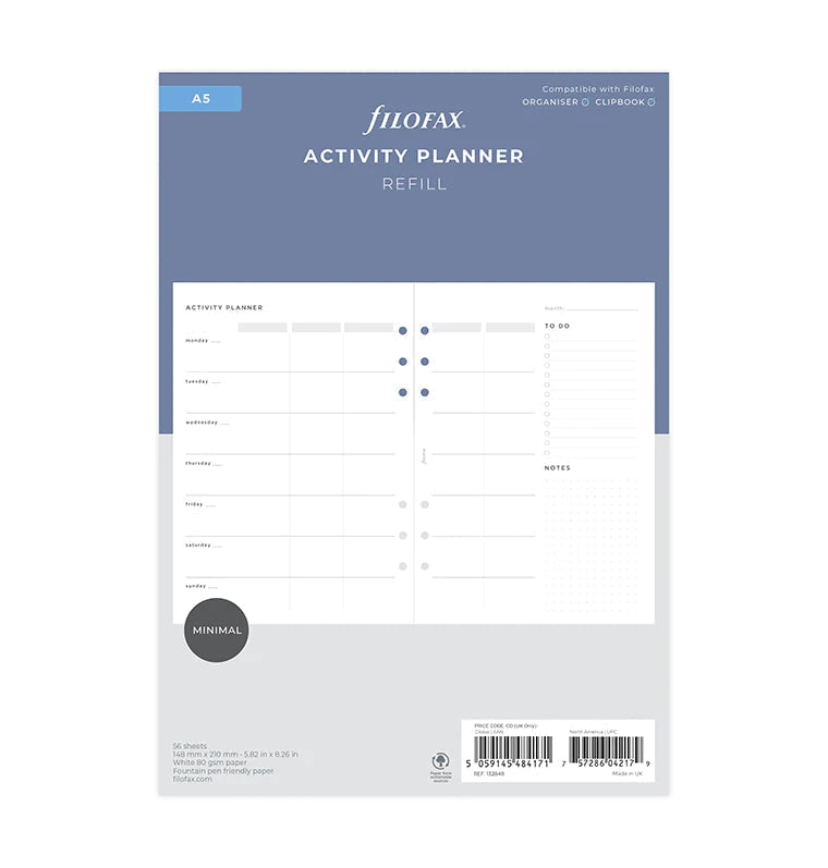 Filofax - Activity Planner - A5-Refill-DutchMills