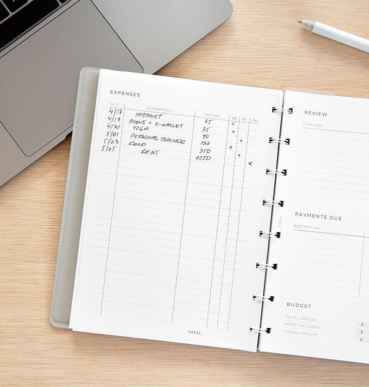 Filofax - Minimal Expense Tracker - A5 Notebook-Refill Notebook-DutchMills