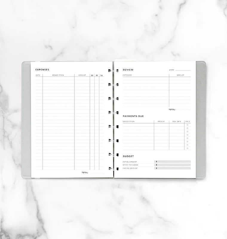Filofax - Minimal Expense Tracker - A5 Notebook-Refill Notebook-DutchMills