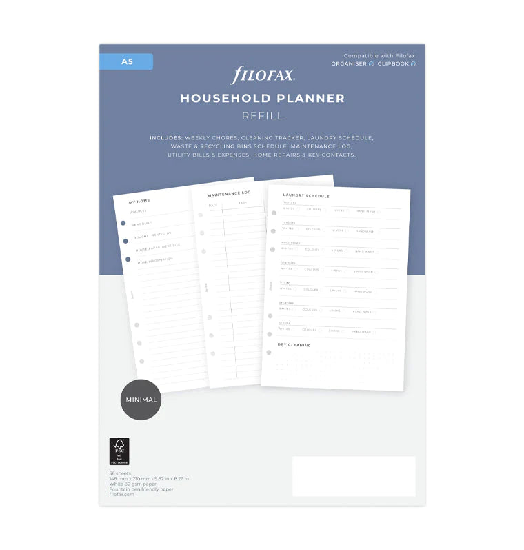 Filofax - Household Planner - A5-Refill-DutchMills