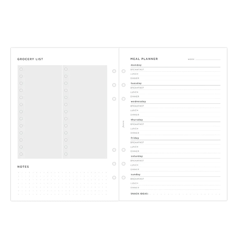 Filofax - Meal Planner - A5-Refill-DutchMills