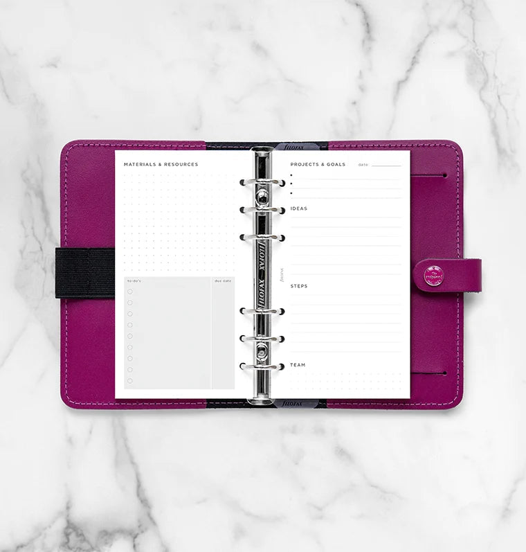 Filofax - Minimal Projects & Goal Tracker - Personal-Refill-DutchMills
