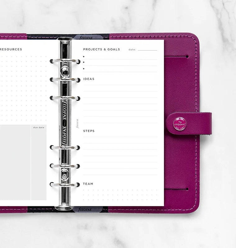 Filofax - Minimal Projects & Goal Tracker - Personal-Refill-DutchMills