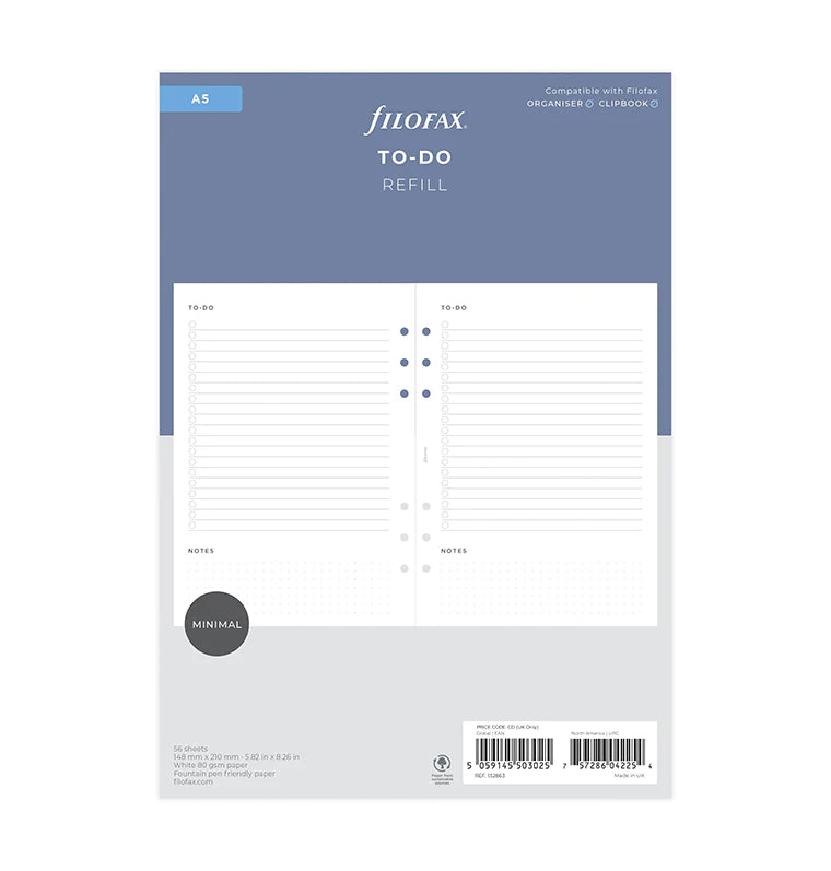 Filofax - To Do - A5-Refill-DutchMills