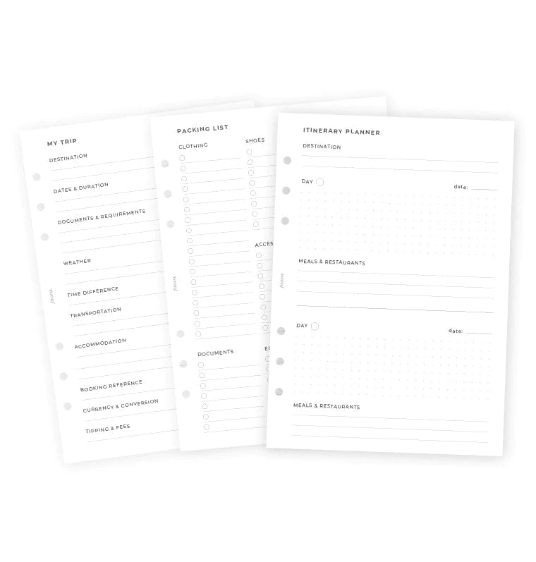 Filofax - Travel Planner - A5-Refill-DutchMills