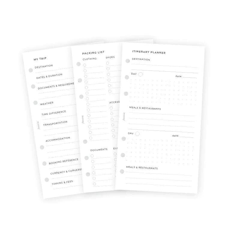 Filofax - Minimal Travel Planner - Personal-Refill-DutchMills