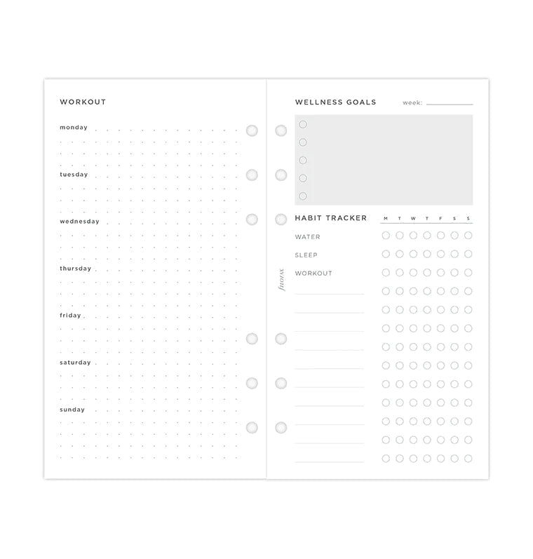 Filofax - Minimal Wellness Tracker - Personal-Refill-DutchMills