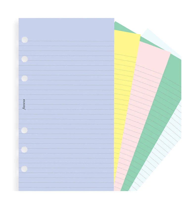 Filofax - Assorted Colours - Ruled and Plain - Personal-Refill-DutchMills