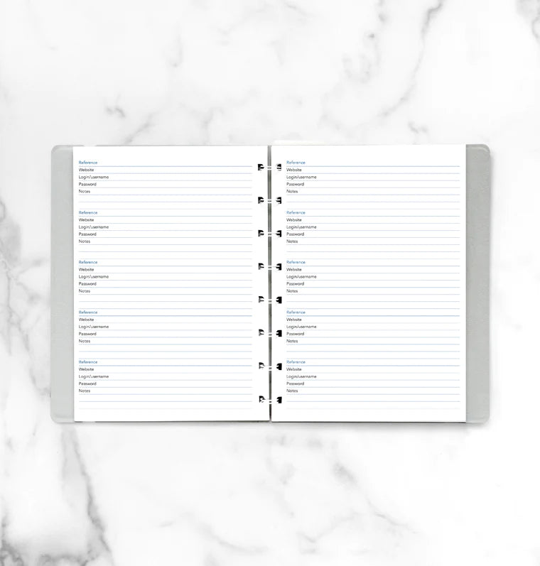 Filofax - Password Paper - A5 Notebook Refill-Refill Notebook-DutchMills
