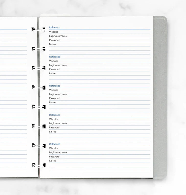 Filofax - Password Paper - A5 Notebook Refill-Refill Notebook-DutchMills