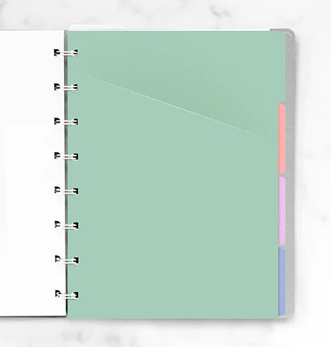 Filofax - Pastel Coloured Indices - A5 Notebook Refill-Refill Notebook-DutchMills