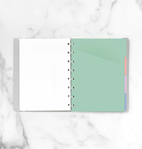 Filofax - Pastel Coloured Indices - A5 Notebook Refill-Refill Notebook-DutchMills