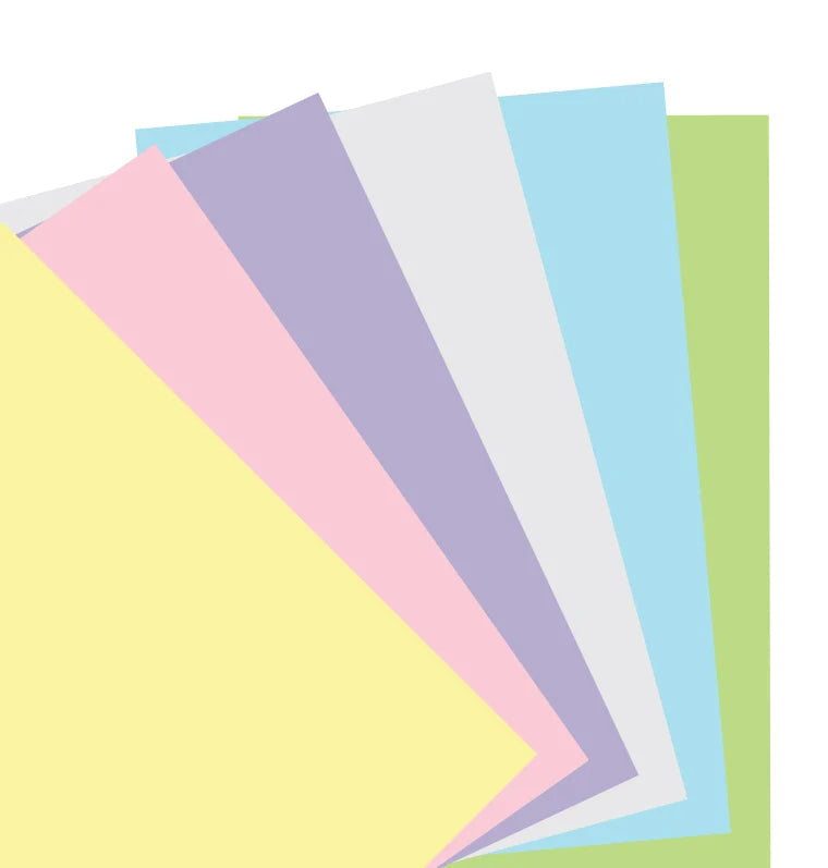 Filofax - Plain Paper - Pastels - A5 Organiser Refill-Refill Organiser-DutchMills