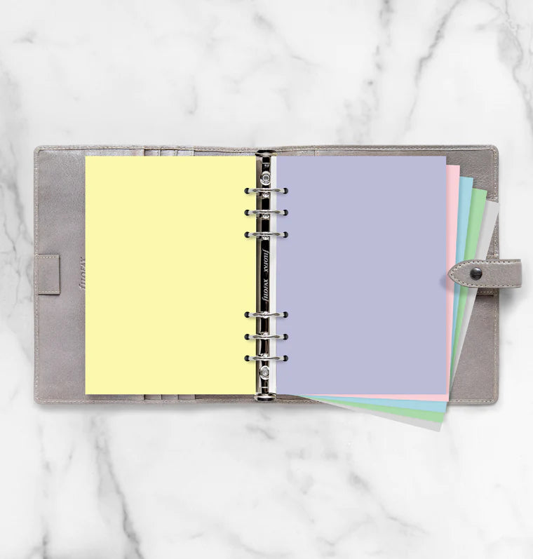 Filofax - Plain Paper - Pastels - A5 Organiser Refill-Refill Organiser-DutchMills