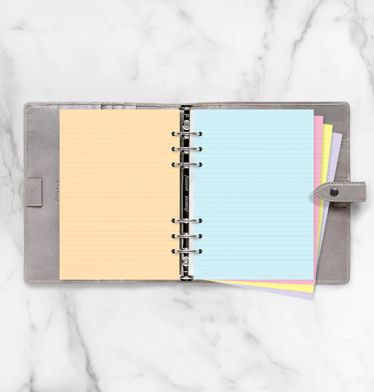 Filofax - Ruled Notepaper Assorted Colours - A5 Organiser Refill-Refill Organiser-DutchMills