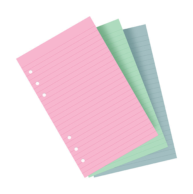 Filofax - Ruled Notepaper Fashion Coloured - Personal Organiser Refill-Refill Organiser-DutchMills