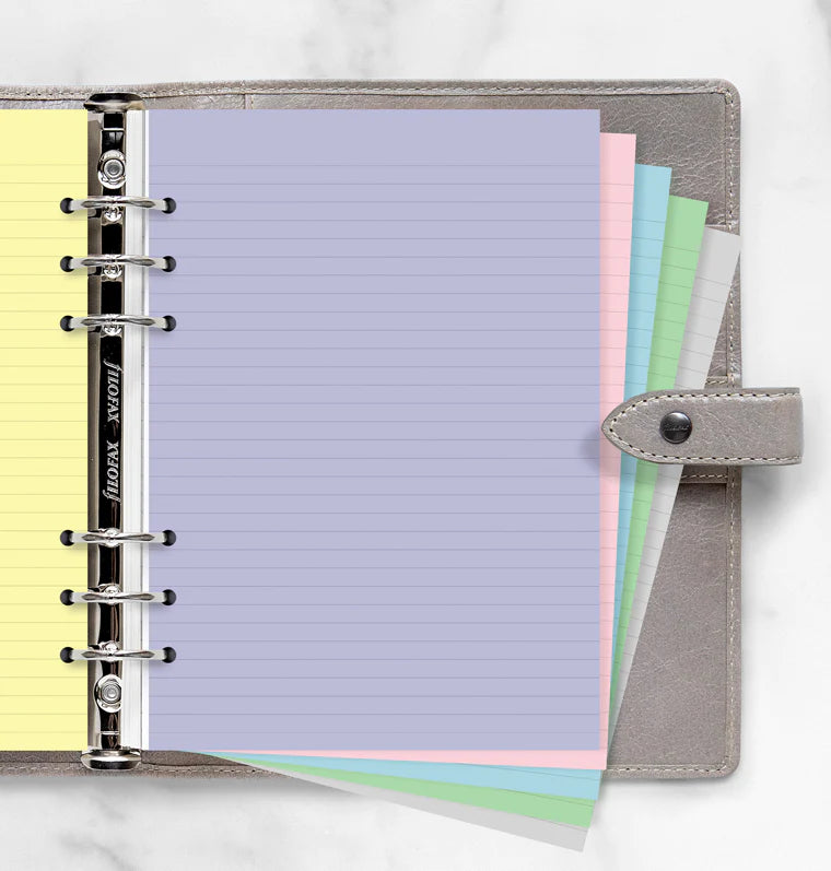 Filofax - Ruled Paper Pastels - A5 Organiser Refill-Refill Organiser-DutchMills