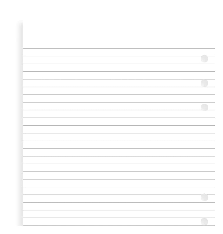 Filofax - Ruled Paper White - A5-Refill-DutchMills