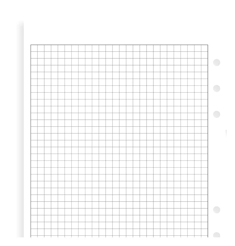 Filofax - Squared Paper White - A5-Refill-DutchMills