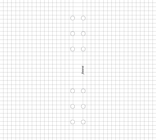 Filofax - Squared Notepaper White - Personal Organiser Refill-Refill Organiser-DutchMills
