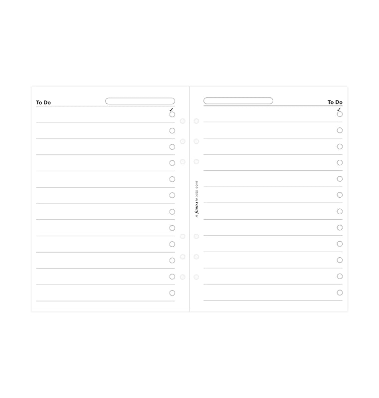 Filofax - To Do - A5 Organiser Refill-Refill Organiser-DutchMills