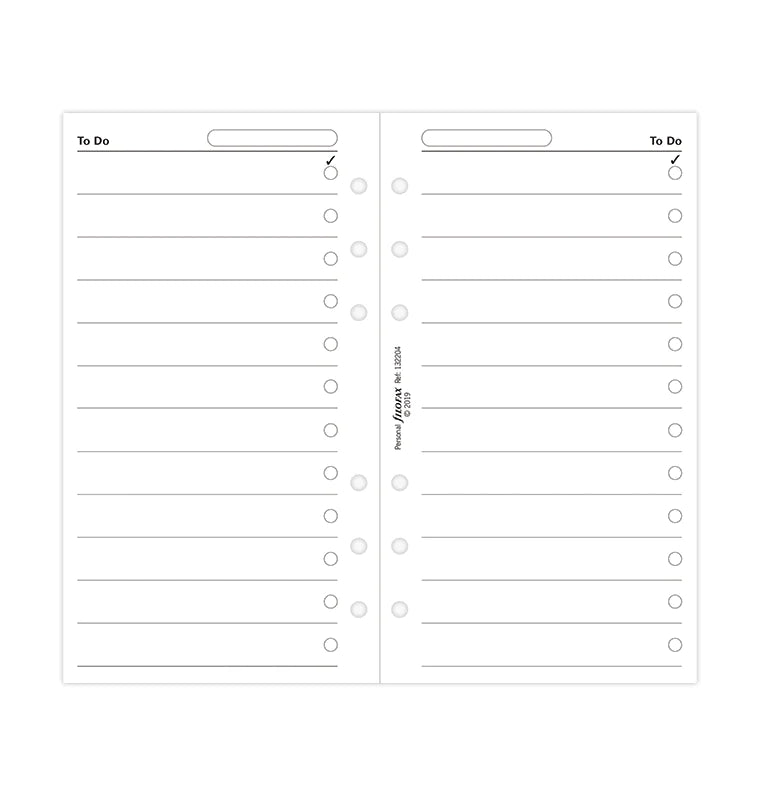 Filofax - To Do - Personal-Refill-DutchMills