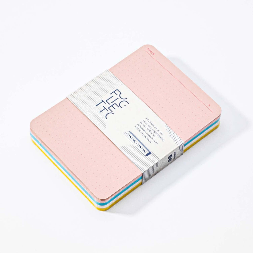 Foglietto - A6 Memo Cards - Puntini Puntini - deck 60 cards-Memo cards-DutchMills