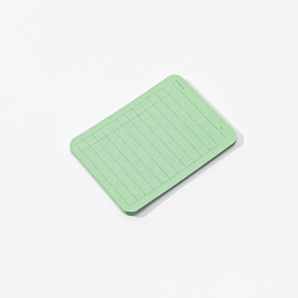 Foglietto - A7 Memo Cards - Verde - deck 120 cards-Memo cards-DutchMills