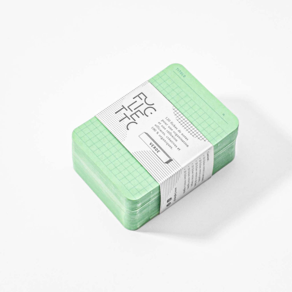 Foglietto - A7 Memo Cards - Verde - deck 120 cards-Memo cards-DutchMills